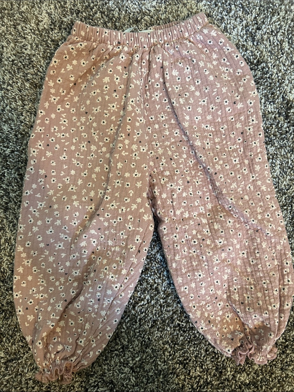 Kids Pink Floral Zara bottoms